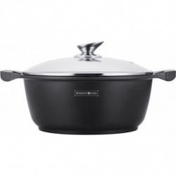 Faitout effet pierre 32 cm avec couvercle Royalty Line
