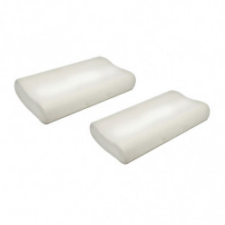 Lot de 2 oreillers à mémoire de forme - coussin orthopédique