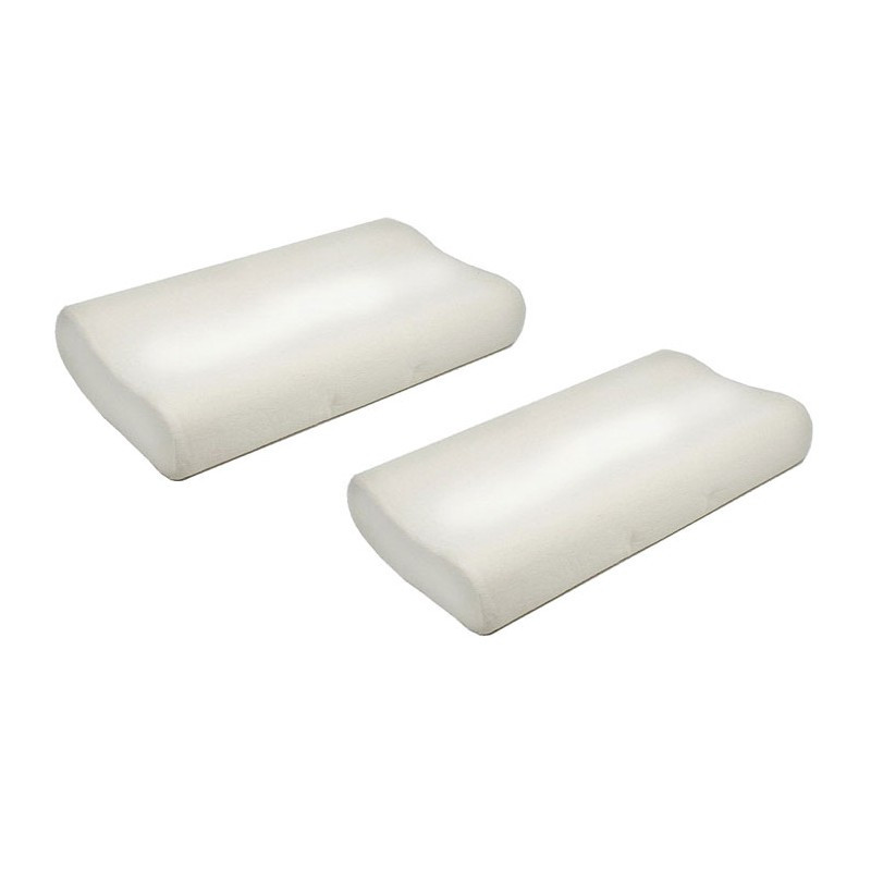 Lot de 2 oreillers à mémoire de forme - coussin orthopédique