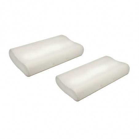 Lot de 2 oreillers à mémoire de forme - coussin orthopédique