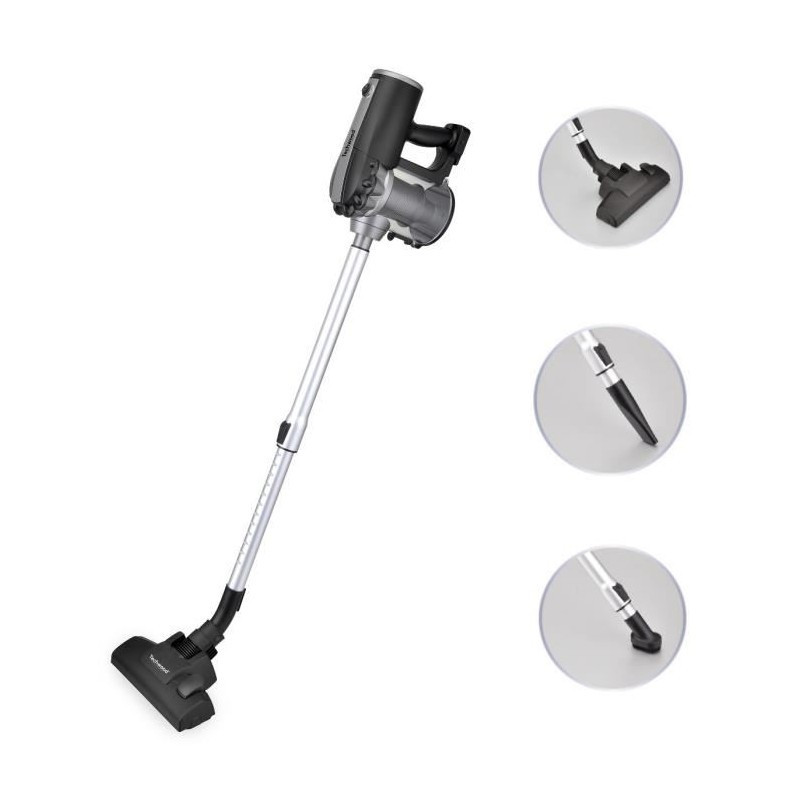 ASPIRATEUR BALAI 2 EN 1 GRIS/NOIR TECHWOOD