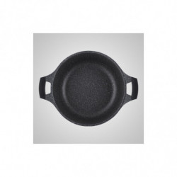 Faitout effet pierre 28 cm avec couvercle Royalty Line