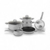 Batterie de cuisine effet pierre 10 pièces Royalty line