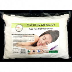 Oreiller à mémoire de forme 50x70 cm