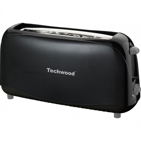 Grille pain noir longue fente - Techwood