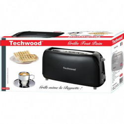 Grille pain noir longue fente - Techwood
