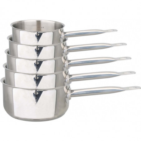 Série 5 casseroles pro lourdes inox