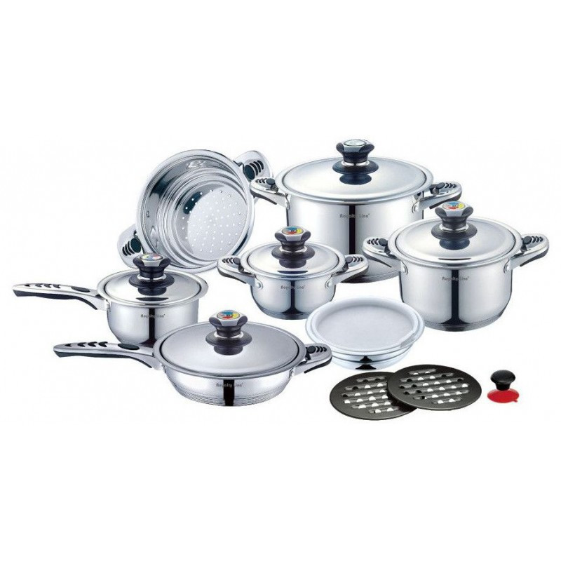 Batterie de cuisine 16 pcs en inox