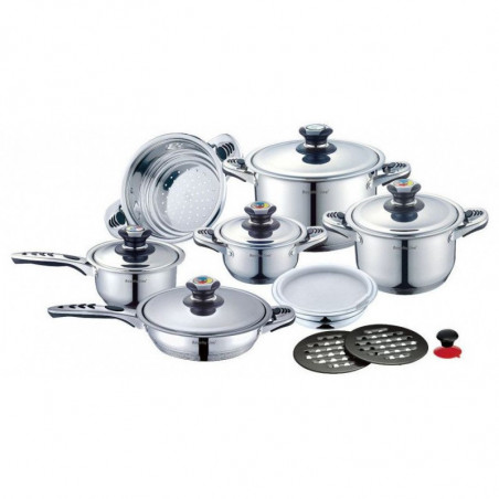 Batterie de cuisine 16 pcs en inox
