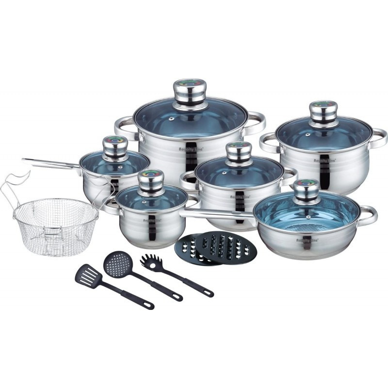 Batterie de cuisine 18 pièces inox