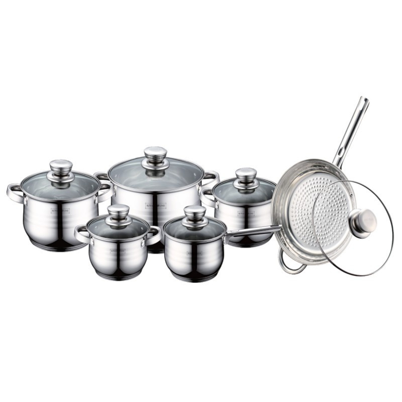 Batterie de cuisine 12 pcs en inox