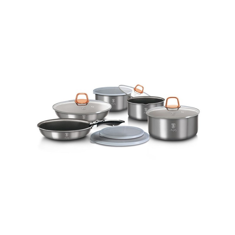 Batterie de cuisine 12 pcs effet pierre