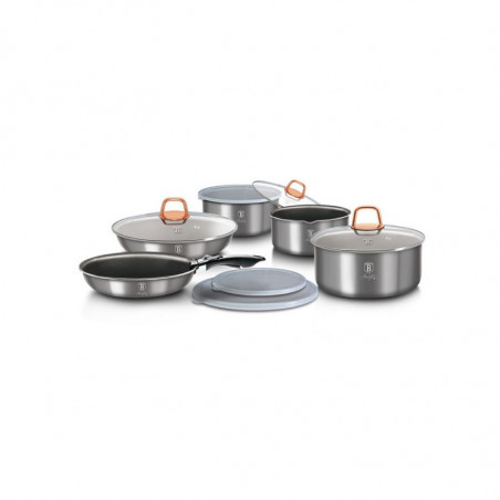 Batterie de cuisine 12 pcs effet pierre