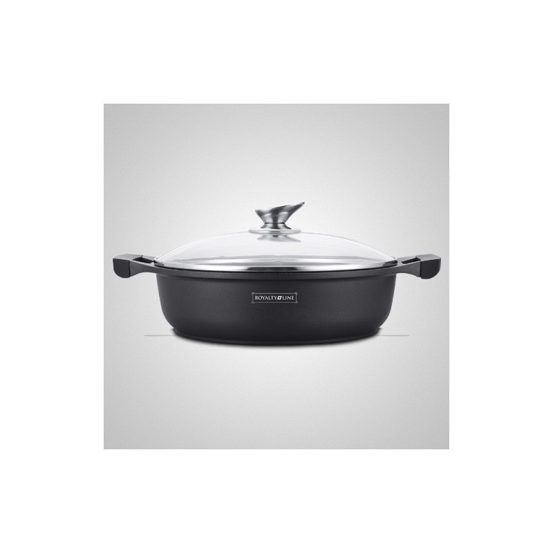 Sauteuse effet pierre 28 cm avec couvercle Royalty Line