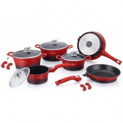 Batterie de cuisine effet pierre 17 pièces Royalty line