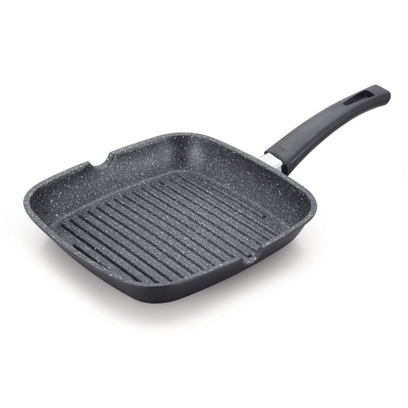 Poêle grill effet pierre 28 cm
