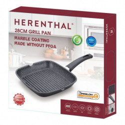 Poêle grill effet pierre 28 cm