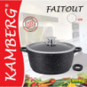 Faitout effet pierre avec couvercle en verre - Kamberg