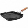 Poêle grill effet pierre 34x24 cm