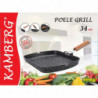 Poêle grill effet pierre 34x24 cm