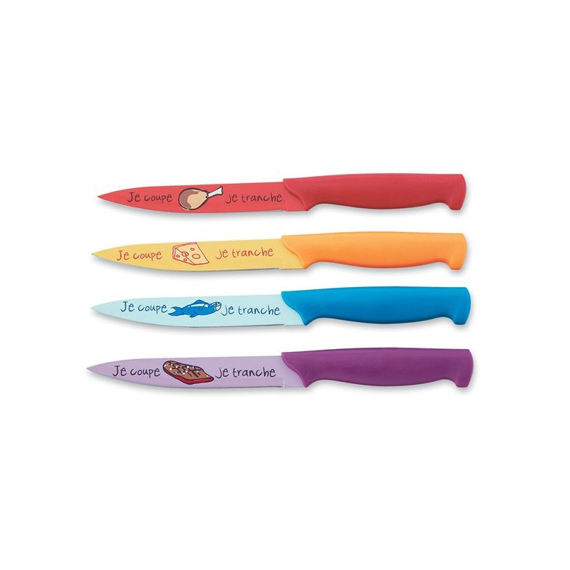 Lot de 4 couteaux design 13 cm