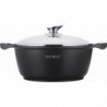 Faitout effet pierre 24 cm avec couvercle Royalty Line